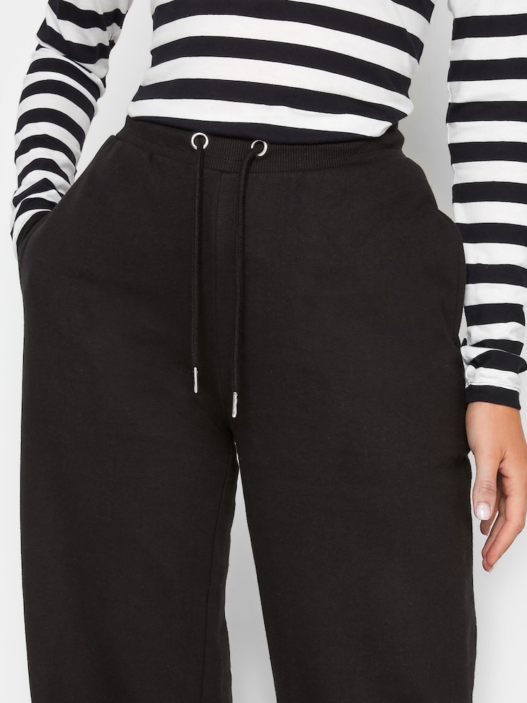Long Tall Sally Black Wide Leg Joggers - Image 3 of 3
