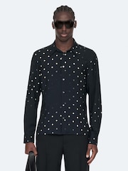 AllSaints Fade Polka Long Sleeve Shirt - Bilde 1 av 8
