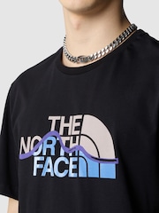 The North Face Black Mens Mountain Line Short Sleeve 100% Cotton T-Shirt - Image 4 of 4