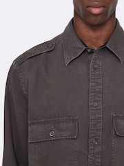 AllSaints Brown Hart Long Sleeve Shirt - Image 6 of 8