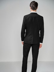 Black Skinny Fit Two Button Suit Jacket - Image 4 of 10
