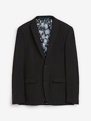 Black Skinny Fit Two Button Suit Jacket - Image 7 of 10
