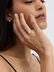 D.Louise Gold Oval Solitaire Diamond-Inspired Ring 2ct - Image 1 of 4