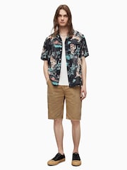AllSaints Black Tagise 100% Cotton Shirt - Image 3 of 7