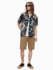 AllSaints Black Tagise 100% Cotton Shirt - Image 4 of 7