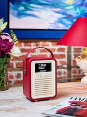 VQ Red Red Retro Mini DAB Radio - Image 1 of 6