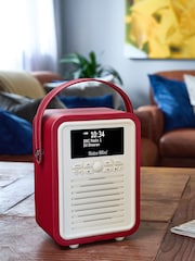 VQ Red Red Retro Mini DAB Radio - Image 3 of 6
