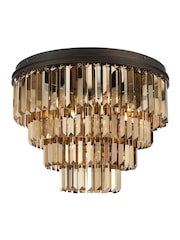 Visconte by BHS Bronze Ingot Crystal Pendant Flush Ceiling Fitting Ceiling Light - Image 2 of 5