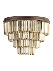 Visconte by BHS Bronze Ingot Crystal Pendant Flush Ceiling Fitting Ceiling Light - Image 3 of 5