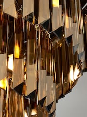 Visconte by BHS Bronze Ingot Crystal Pendant Flush Ceiling Fitting Ceiling Light - Image 5 of 5