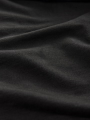 Black 100% Cotton Lightweight Crew Neck Sweatshirt - Image 6 of 6