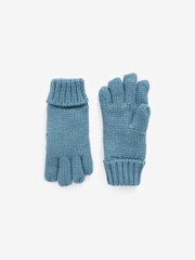 Mineral Blue Knitted Hat, Gloves and Scarf 3 Piece Set (3-16yrs) - Image 3 of 5