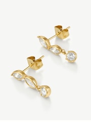 D.Louise Gold Tone Tapered Crystal Drops - Image 3 of 3