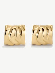 D.Louise Gold Tone Statement Molten Hoops - Image 4 of 4