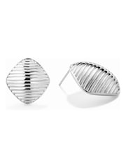 D.Louise Gold Tone Vintage Ribbed Earrings - Image 2 of 2