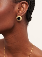 Pendientes vintage negros brillantes de D.Louise - Imagen 2 de 4