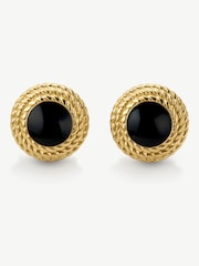 Pendientes vintage negros brillantes de D.Louise - Imagen 3 de 4