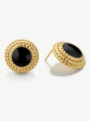 Pendientes vintage negros brillantes de D.Louise - Imagen 4 de 4