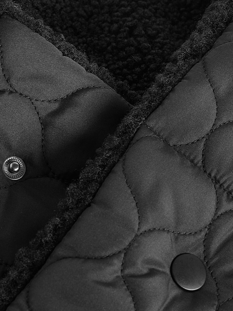 Black Quilted Scarf (3-16yrs) - Image 2 of 2