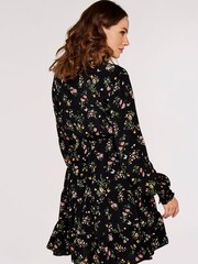 Apricot Green Multi Soft Floral Tiered Dress - Image 2 of 4