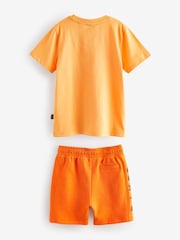 Oranžna - Baker by Ted Baker mornarsko moder/bela 100% bombaž majica in kratke hlače - Slika 10 iz 13