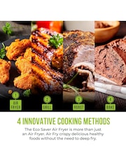 Tower Black Vortx 4L SpaceSaver Air Fryer - Image 3 of 8
