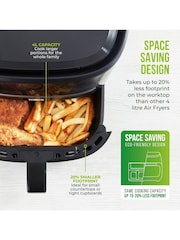 Tower Black Vortx 4L SpaceSaver Air Fryer - Image 4 of 8