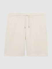 Reiss Ecru Malin Slim Fit Drawstring Shorts - Image 2 of 5