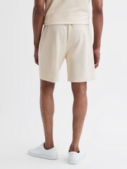 Reiss Ecru Malin Slim Fit Drawstring Shorts - Image 4 of 5