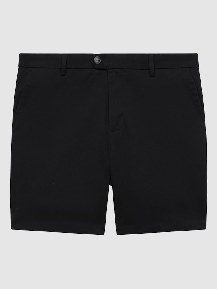 Negro - Pantalones cortos chinos informales de estilo corto Wicket S de Reiss - Imagen 2 de 6