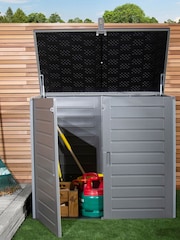 Charles Bentley Grey 1170L Outdoor Storage Cabinet - Image 1 of 6
