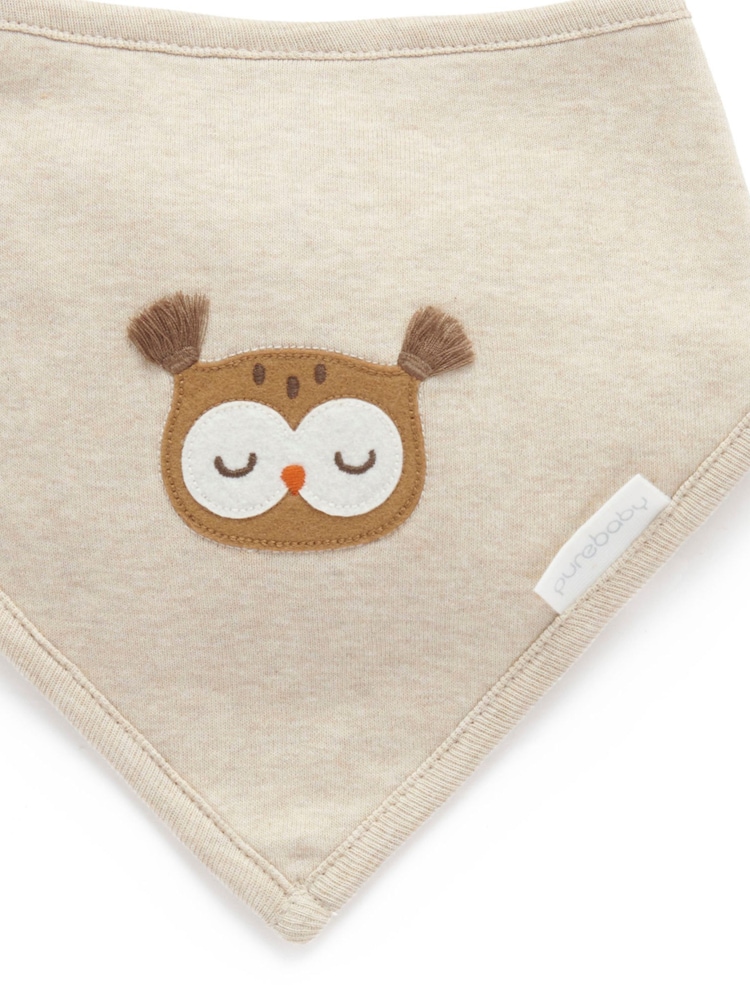 Purebaby Natural Thick Footed Two-Way Zip Sleepsuit & Bib Set - Image 7 of 7