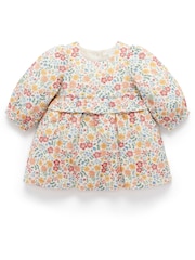 Purebaby Pink Forest Wild Flower Print Dress - Image 2 of 5