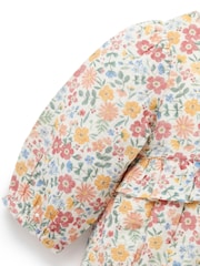 Purebaby Pink Forest Wild Flower Print Dress - Image 3 of 5