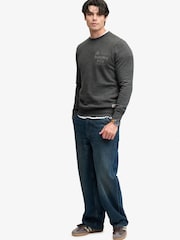Superdry Grey 1954 Company Relaxed Sweat Top - Image 5 of 7