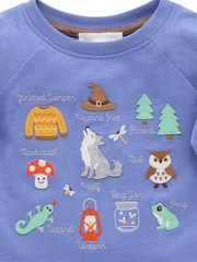 Purebaby Blue Magic Forest Longsleeve Tee - Image 5 of 6