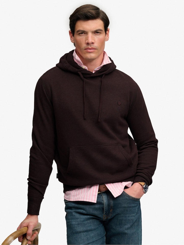 Superdry Red Essential Logo Hoodie - Image 1 of 6