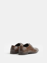 River Island Dark Brown Lace-Up Leather Brogue Derby Shoes - Image 5 of 5