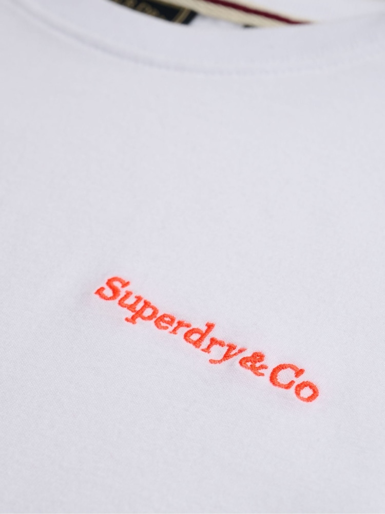 أبيض - تيشرت أساسي بشعار الشركة من Superdry - صورة 7 من 7