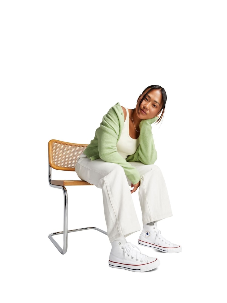 Converse White Standard Fit Chuck Taylor All Star High Trainers - Image 1 of 8