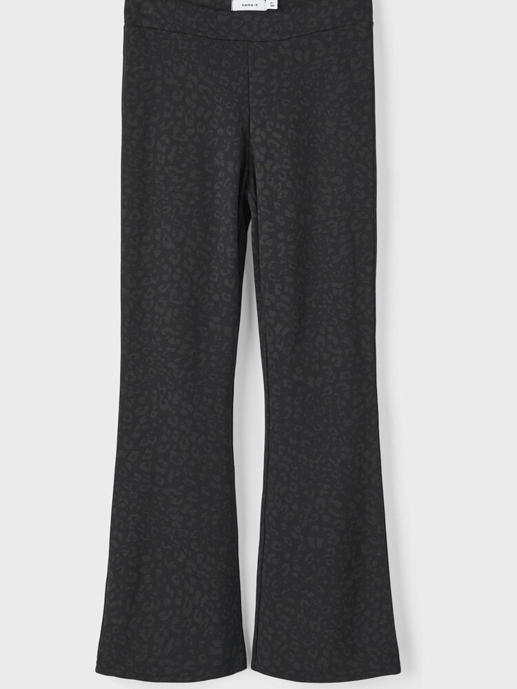Name It Black Animal Print Flared Trousers - Image 2 of 4