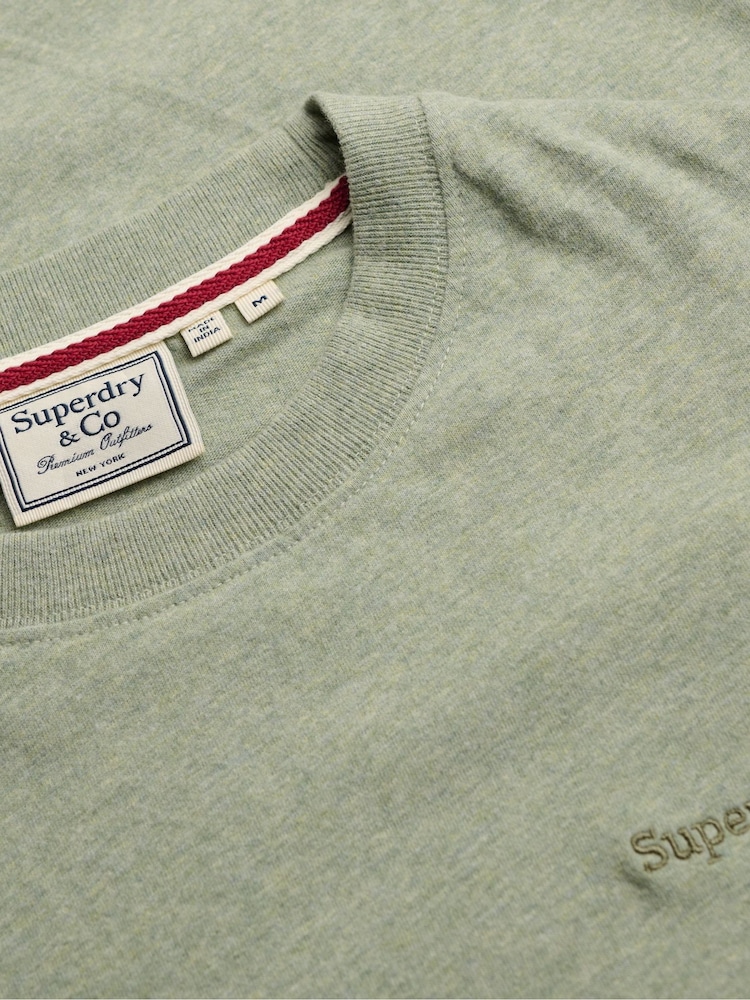 أخضر - تيشرت أساسي بشعار الشركة من Superdry - صورة 6 من 6