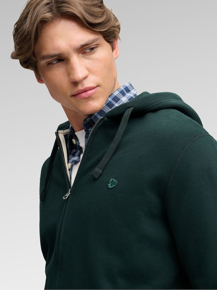 Verde oscuro - Superdry Essential Sdco Logo Zip Hoodie - Imagen 6 de 6