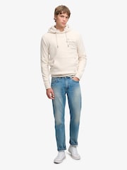 Superdry Cream 1954 Company Relaxed Hoodie - Image 4 of 6