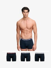 Superdry Blue SDRY & CO Boxers Triple Pack - Image 2 of 6