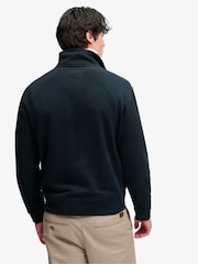 Superdry Navy Blue Essential Serif Logo Half Zip Sweat Top - Image 3 of 6