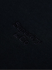 Superdry Navy Blue Essential Serif Logo Half Zip Sweat Top - Image 6 of 6