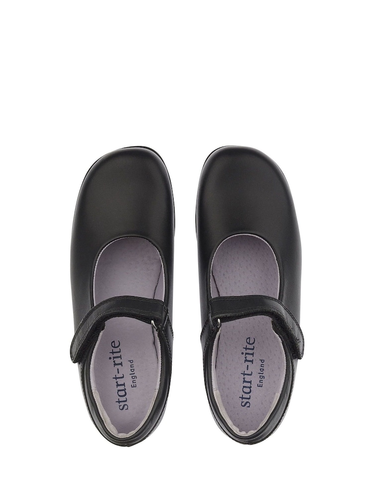 Start-Rite Samba Black Leather School Shoes Standard Fit - Image 4 of 5