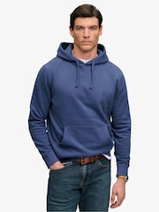 Superdry Blue Essential Logo Hoodie - Image 1 of 6