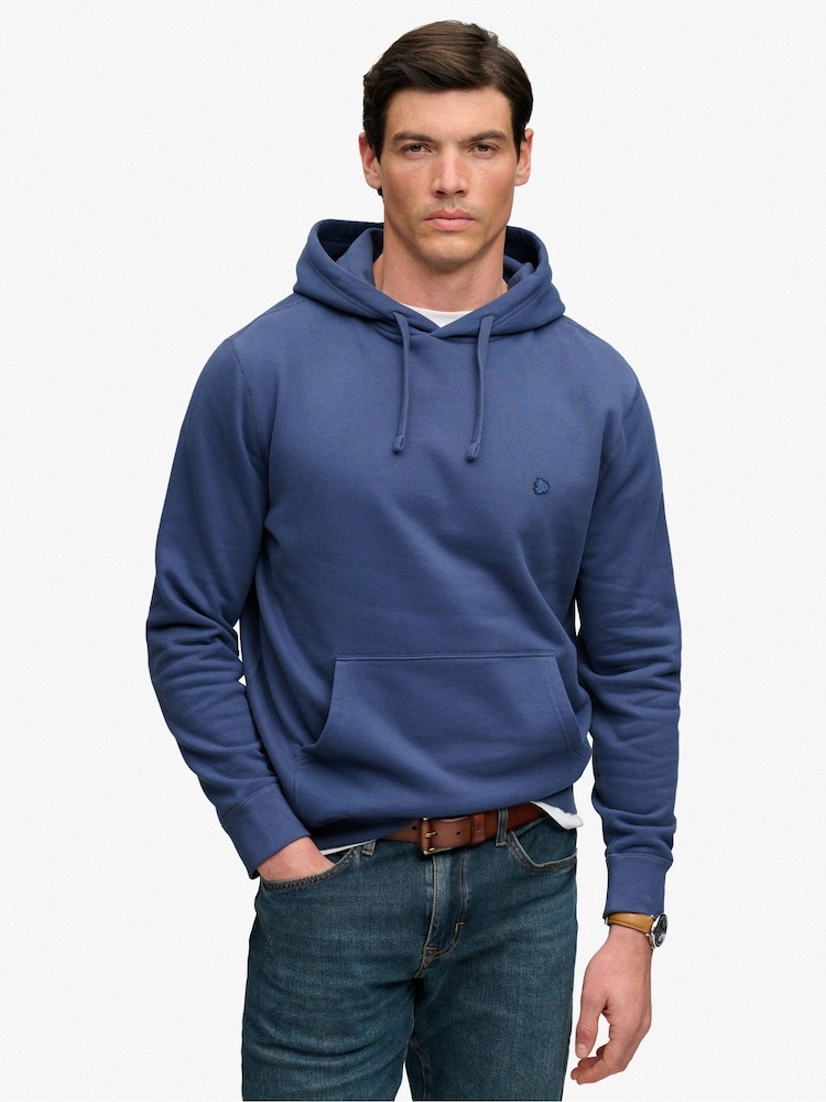 Superdry Blue Essential Logo Hoodie - Image 1 of 6